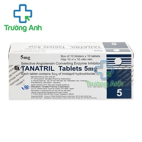 Thuốc Tanatril Tablets 5Mg - Hộp 10 vỉ x 10 viên