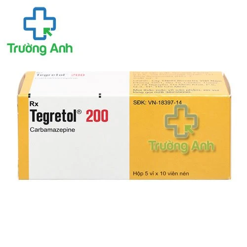 Thuốc Tegretol 200 - Hộp 5 vỉ x 10 viên
