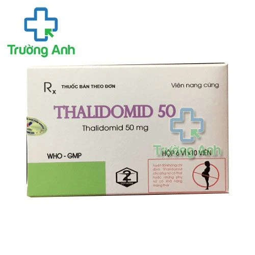 Thuốc Thalidomid 50Mg -  Hộp 6  vỉ x 10 viên