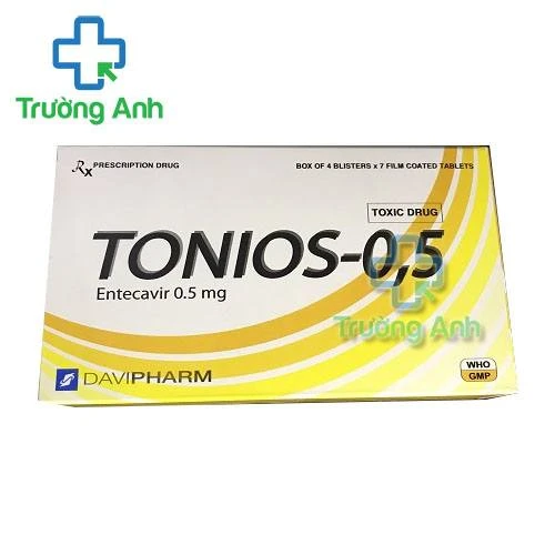 Thuốc Tonios-0.5 Mg -   Hộp 4 vỉ x 7 viên