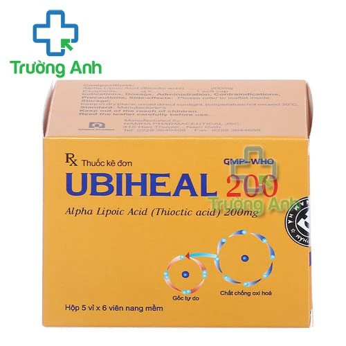 Thuốc Ubiheal 200 -  Hộp 5 vỉ x 6 viên