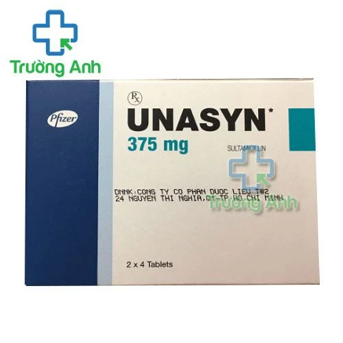 Thuốc Unasyn 375Mg - Hộp 2 vỉ x 7 viên