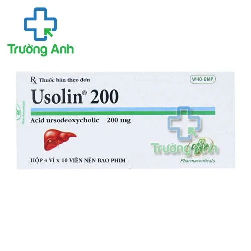 Thuốc Usolin 200 - Hộp 4 vỉ x 10 viên