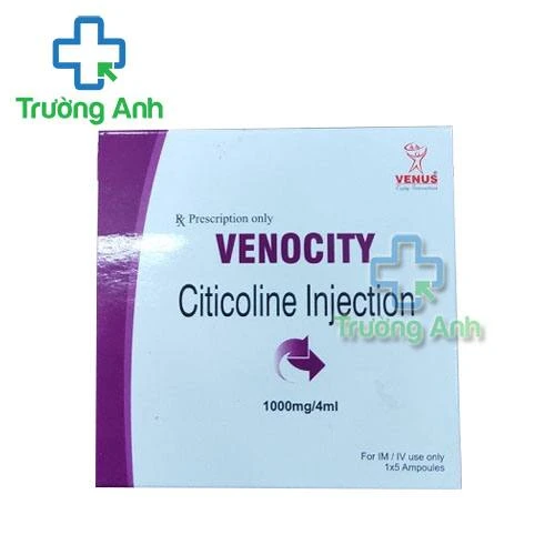 Thuốc Venocity Citicoline Injection - Hộp 5 ống tiêm