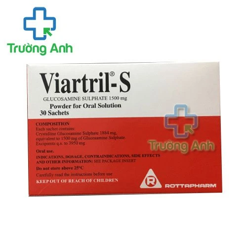 Thuốc Viartril-S 1500Mg - hộp 30 gói thuốc.