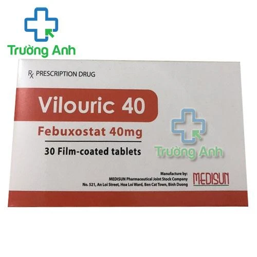 Thuốc Vilouric 40 Mg - Hộp 3 vỉ x 10 viên