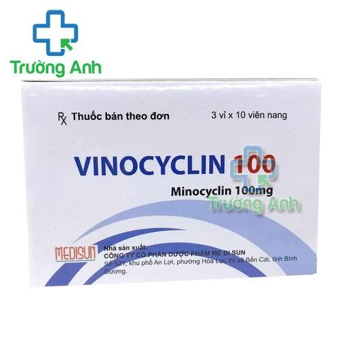 Thuốc Vinocyclin 100 Mg - Hộp 3 vỉ x 10 viên