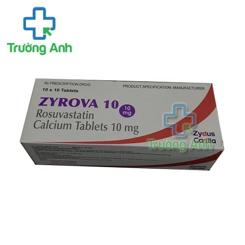 Thuốc Zyrova 10 Mg - Hộp 10 vỉ x 10 viên