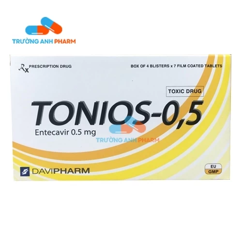 Thuốc Tonios-0.5 Mg -   Hộp 4 vỉ x 7 viên