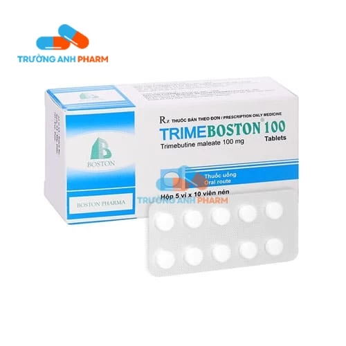 Thuốc Trimeboston 100Mg - Hộp 5 vỉ x 10 viên nén.