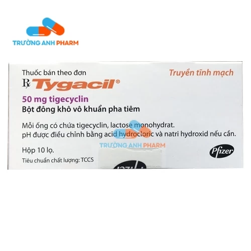 Tygacil 50mg Pfizer - Thuốc tiêm điều trị nhiễm khuẩn của Pháp