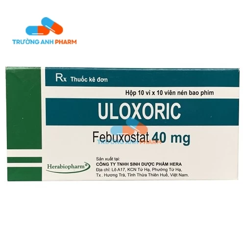 Thuốc Uloxoric 40Mg - Hộp 10 vỉ x 10 viên