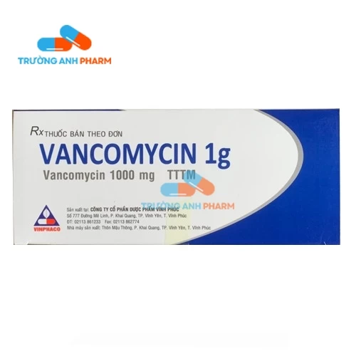 Vancomycin 1g Vinphaco - Thuốc điều trị nhiễm khuẩn