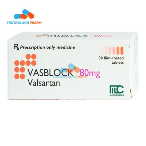 Thuốc Vasblock 80Mg -   Hộp 30 viên