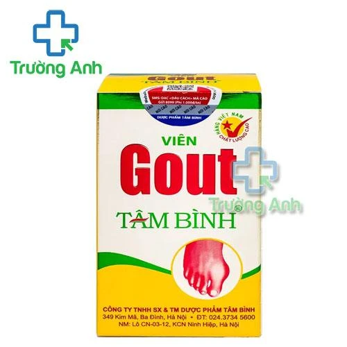 Viên Gout Tâm Bình - Công ty TNHH SX và TM dược phẩm Tâm Bình 