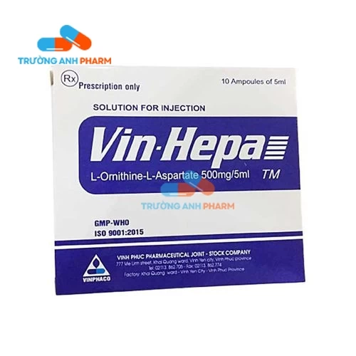 Thuốc Vin-Hepa 1000Mg/5Ml -  Hộp 2 vỉ x 5 ống x 5ml