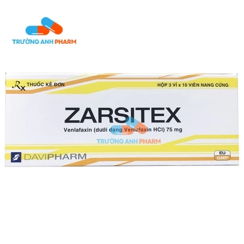 Thuốc Zarsitex 75Mg -  Hộp 3 vỉ x 10 viên