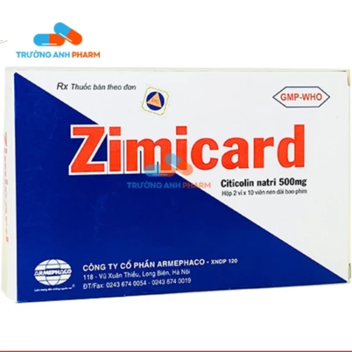 Thuốc Zimicard 500Mg - Công ty cổ phần Amephaco – Xí nghiệp dược phẩm 120 