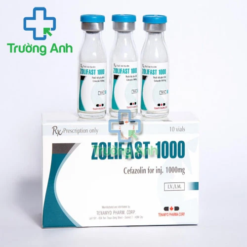 Zolifast 1000 Tenamyd - Hộp 10 lọ điều trị nhiễm khuẩn