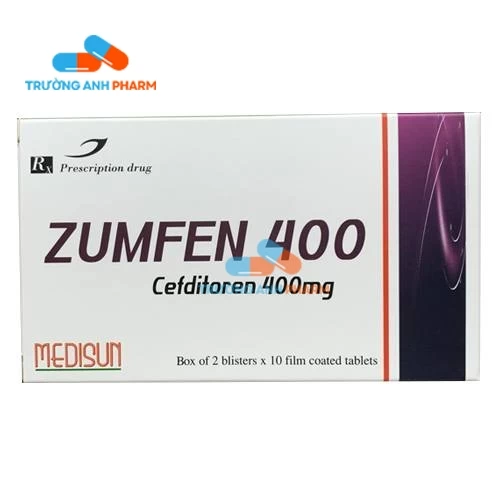 Thuốc Zumfen 400Mg -   Hộp 2 vỉ x 10 viên