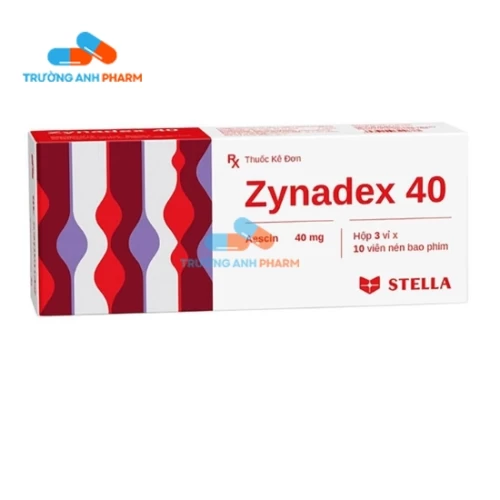 Thuốc Zynadex 40Mg - Hộp 3 vỉ x 10 viên
