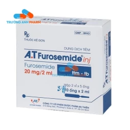 A.T Furosemide inj 20mg/2ml - Thuốc điều trị tăng HA nhẹ và trung bình