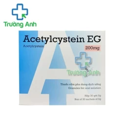 Acetylcysteine EG 200mg Pymepharco - Thuốc điều trị bệnh lý hô hấp có đờm nhầy quánh