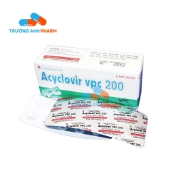 Thuốc Acyclovir Vpc 200 - Hộp 5 vỉ x 10 viên nén
