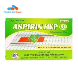 Aspirin Mkp 81 - Hộp 10 vỉ x 10 viên
