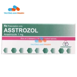 Thuốc Asstrozol 1Mg -  Hộp 2 vỉ x 14 viên