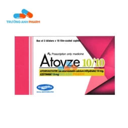 Thuốc Atovze 10/10 - Hộp 3 vỉ x 10 viên