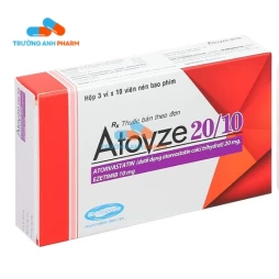 Thuốc Atovze 20/10 - Hộp 3 vỉ x 10 viên