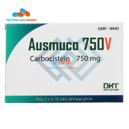 Thuốc Ausmuco 750V - Hộp 2 vỉ x 10 viên nén bao phim
