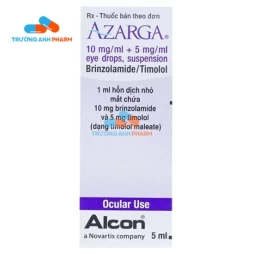 Thuốc Azarga 5Ml -  Hộp 1 lọ đếm giọt 1 chứa 5 ml hỗn dịch.