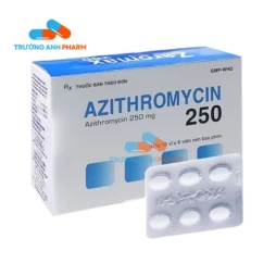 Thuốc Azithromycin 250Mg (Dhg) -  Hộp 3 vỉ x 10 viên