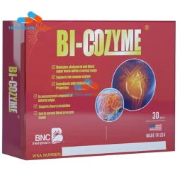 Thực Phẩm Bảo Vệ Sức Khỏe Bi-Cozyme - Hộp 2 vỉ x 15 viên