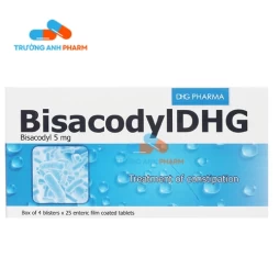 Thuốc Bisacodyl Dhg 5Mg - Hộp 4 vỉ x 25 viên.