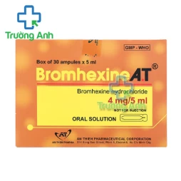 Bromhexine A.T (ống 5ml) - Thuốc làm loãng đờm trong các bệnh nhiễm khuẩn đường hô hấp