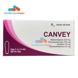 Thuốc Đặt Âm Đạo Canvey - Hộp 2 vỉ x 5 viên đạn