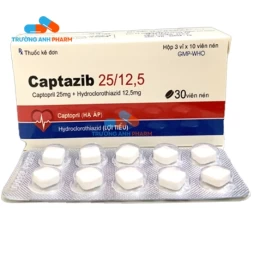 Captazib 25/12,5 Tipharco - Thuốc điều trị tăng huyết áp