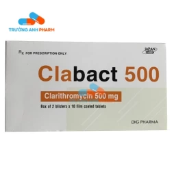 Thuốc Clabact 500Mg - Hộp 2 vỉ x 10 viên