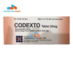 Thuốc Codexto Tablet 20Mg -  Hộp 3 vỉ x 10 viên