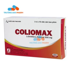 Thuốc Coliomax 500Mg -  Hộp 3 vỉ x 10 viên