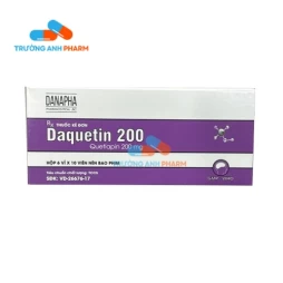 Thuốc Daquetin 200 Mg - Hộp 6 vỉ x 10 viên