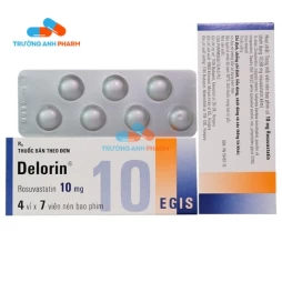 Thuốc Delorin 10Mg - Hộp 4 vỉ x 7 viên