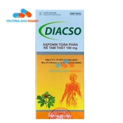 Diacso 100mg Mediplantex - Thực phẩm hỗ trợ điều trị đột quỵ Mediplantex