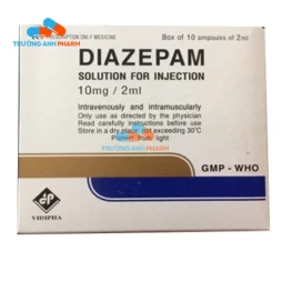 Diazepam-10mg/2ml Vidipha - Thuốc điều trị trầm cảm hiệu quả