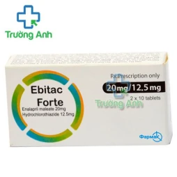 Thuốc Ebitac 25 -   Hộp 2 vỉ x 10 viên
