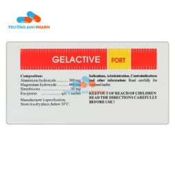 Thuốc Gelactive Fort - Hộp 30 gói x 10 ml