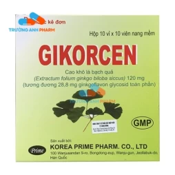 Thuốc Gikorcen 120Mg - Hộp 10 vỉ x 10 viên